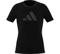 adidas Girl's JUNIOR Girls Animal Print Graphic Tee, Black, 14-15 Years