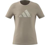 adidas Girl's JUNIOR Girls Animal Print Graphic Tee, Crystal Linen, 9-10 Years