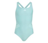 Badeanzug ADIDAS PERFORMANCE "BB CBCK SUIT Y", Mädchen, Gr. 140, N-Gr, blau (mint ton), Obermaterial: 78% Polyester, 22% Elasthan, Badeanzüge Badeanzug (86375826-140) mint ton
