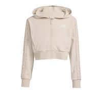 adidas Girl's Seasonals Animal Full Zip Hoodie, Crystal Linen/Off White, 11-12 Years