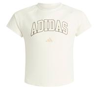 adidas - Girl's Sport Seasonals Collegiate Typography Tee - T-Shirt, Gr. 152, weiß (OffWhite/White)