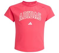 adidas - Girl's Sport Seasonals Collegiate Typography Tee - T-Shirt, Gr. 164, rosa (PowerPink/White)
