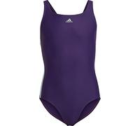 adidas Girls Swimsuit Fit Suit 3S Y, Dark Purple/Bliss Blue, HM2107, 98