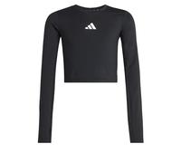 adidas Girl's Techfit Longsleeve Tee, Black/White, 11-12 Years