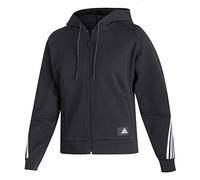 adidas GL0339 W FI 3S FZ HD Sweat Womens Black/White S