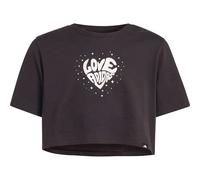 adidas Glam Cropped Graphic Kinder T-Shirts schwarz Größe 152 Lifestyle Widerstandsfähig