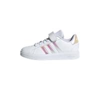 adidas Grand Court 2.0 Kinder Sneaker mit Klettverschluss weiß/silber - 29