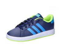 adidas Grand Court 2.0 Shoes Kids, Nicht-Fußball-Halbschuhe, Dark Blue/Blue Burst/Lucid Lemon,