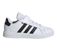 adidas Grand Court 2.0 Kinder Sneaker mit Klettverschluss weiß/schwarz - 29