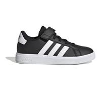 Adidas Grand Court Court Elastic Lace and Top Strap Schuh Kinder Freizeitschuhe, schwarz, Größe 30 30