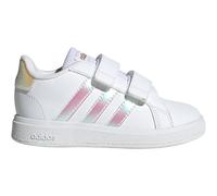 adidas Grand Court Lifestyle Hook And Loop Kinder Sneaker weiß/hellblau - 23