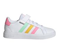 adidas Grand Court Elastic Lace and Top Strap Sneaker mit Klettverschluß Kinder HP8913 - cloud white/pulse mint/beam pink 31
