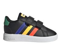 adidas Grand Court Hook and Loop Sneaker Kinder HP8918 - core black/lucid blue/court green 22