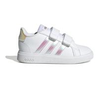 Adidas Grand Court Lifestyle Court Hook-and-Loop Schuh Kinder Tennisschuhe, weiß, Größe 23 ½ 23 ½