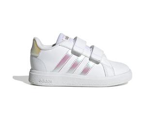 Adidas Grand Court Lifestyle Court Hook-and-Loop Schuh Kinder Tennisschuhe, weiß, Größe 23 23
