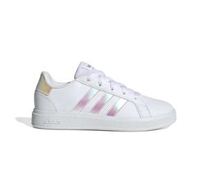 adidas Grand Court Lifestyle Lace Tennisschuhe Weiß, Kinder, Größe: 32, Material: Synthetik/Textil