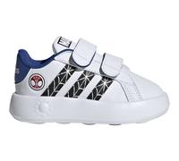 adidas Unisex Kids Marvel Spider-Man Kids Grand Court Schuh Cloud White/Core Black/Royal Blue 23