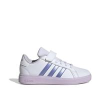Adidas Grand Lifestyle Court Elastische Spitze und Top Strap Schuhe für Kinder, Weiß Blau, 29 EU