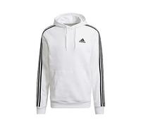 Adidas Mens M 3S FL HD Sweatshirt, White/Black, 2XL
