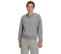 Adidas Women's W FI ST Crew Sweatshirt, medium Grey Heather, M