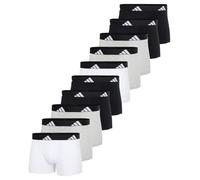 adidas - Herren 10er Spar-Pack - Active Flex Cotton Retro Pants Boxershorts Unterhosen Atmungsaktiv, 4-Wege-Stretch, Feuchtigkeitsregulierend - ohne Eingriff