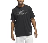 adidas Herren 2000s Logo Basketball Graphic Tee, Black, L