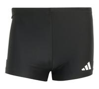 Adidas Men's 3 Stripes Swim Boxers, Black/White, M