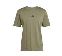 adidas Essentials 3-Streifen Single Jersey T-Shirt Herren JE6391 - olive strata/black M