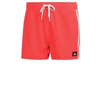 adidas Herren 3-Stripes CLX Very-Short-Length Swim Shorts, App Solar Red, XS
