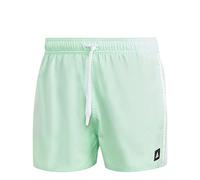 adidas Herren 3-Stripes CLX Very-Short-Length Swim Shorts, Pulse Mint/White, L
