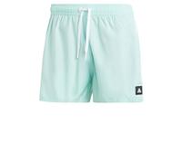adidas Herren 3-Stripes CLX Very-Short-Length Swim Shorts, Semi Flash Aqua/White, L