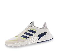 adidas Herren 90s Valasion Laufschuh, Cloud White Dark Blue Hi Res Yellow