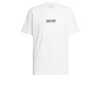 Adidas Herren Adidas Hoops Graphic Tee, White/Black, M