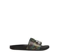 adidas Herren Adilette Comfort Slides Sandalen zum Reinschlüpfen, Schwarz/Schwarz/Weiß, 45 1/3 EU