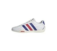 Sneaker ADIDAS SPORTSWEAR "GROUNDPULSE", Herren, Gr. 45, cloud weiß, semi lucid blau, pure ruby, Leder, Synthetik, Schuhe Sneaker (85814516-45) cloud weiß, semi lucid blau, pure ruby