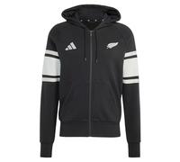 adidas Herren All Blacks Leisurewear Full Zip Hoodie Sweatshirt, Black/Off White, XS