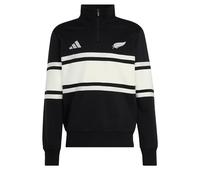 adidas Herren All Blacks Leisurewear Quarter Zip Sweatshirt, Black/Off White, XL