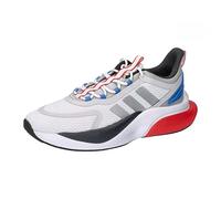 adidas Herren Alphabounce + Sneaker, FTWR White Silver Met Blue Fusion, 43 1/3 EU