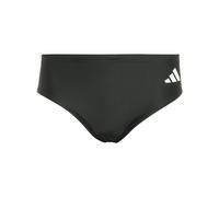 Adidas Men's 3 Stripes Swim Trunks, Black/White, L-XL