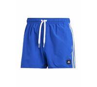 adidas Herren 3-Stripes CLX Very-Short-Length Swim Shorts, Royal Blue/White, S
