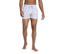 adidas Herren Badeshorts mit 3 Streifen, 7,6 cm Badehose, Violett/Weiß, L