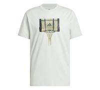 adidas Herren Basketball Gallery Graphic T-Shirt, Linen Green, M