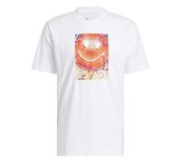 adidas Herren Basketball is Happiness Graphic T-Shirt, White, L
