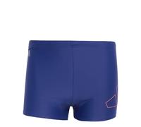 adidas Herren Big Bars Swim Boxer 36, Dunkelblau/Hellrot, 6