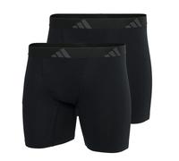 adidas Herren Boxershorts 2er Pack Boxer Brief (2PK) -Active Flex Cotton Ergonomic Unterwäsche, Black_4AM005, XXL