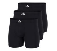 adidas Herren Boxershorts, 3er Pack - Active Micro Tech, Boxer Briefs, Logo, einfarbig Schwarz / M M Schwarz