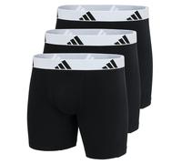 adidas Boxer Brief (3PK) - Active Flex Cotton - Bequeme Unterwäsche, 006 Black, XL