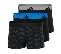 Boxershorts ADIDAS ORIGINALS "Boxershort 3er Pack", Herren, Gr. L, bunt (schwarz, grau, blau), Obermaterial: 95% Baumwolle CO. 5% Elasthan EL., Unterhosen (47328708-L) schwarz, grau, blau