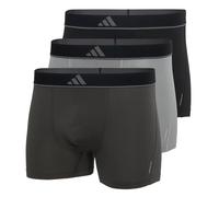 adidas Unterwäsche Boxershorts Trunk Climacool Active Micro Flex Eco grau/schwarz Herren - 3 Stück, Größe M