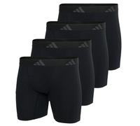 adidas Herren Boxershorts, 4er Pack - Ergonomic Boxer Brief 4PK, Active Flex Cotton, Logo Schwarz / XL XL Schwarz